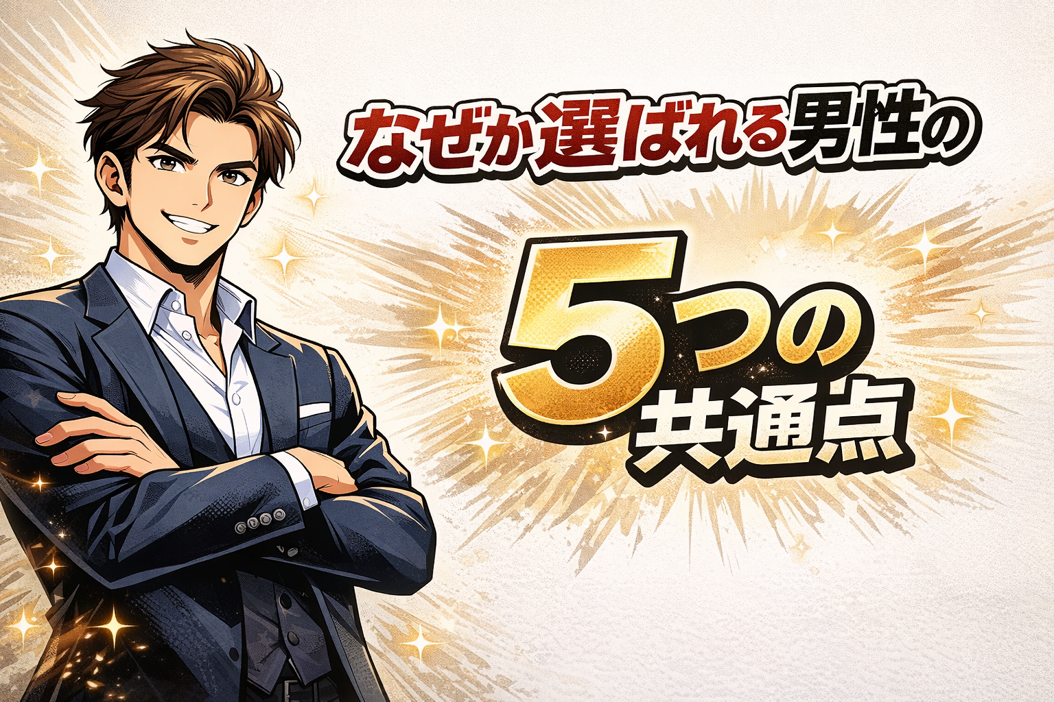 婚活でなぜか選ばれる男性の秘密！モテ続ける5つの共通点
