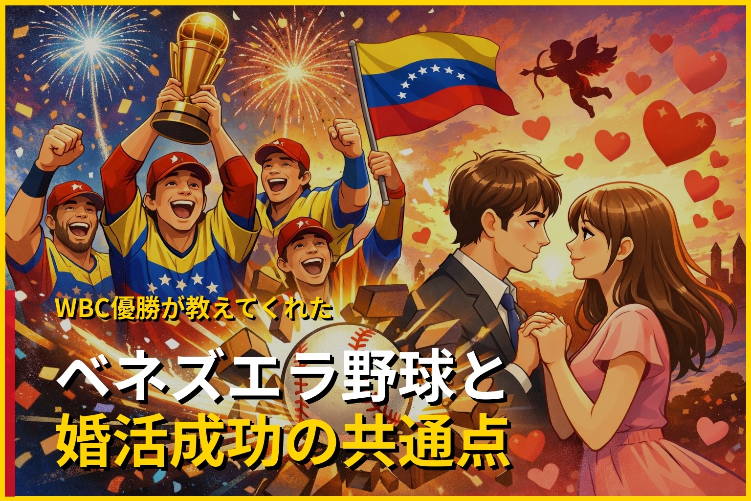  WBCベネズエラ優勝に、婚活の答えがあった。 欠点より長所を爆発させる「1点突破戦略」とは