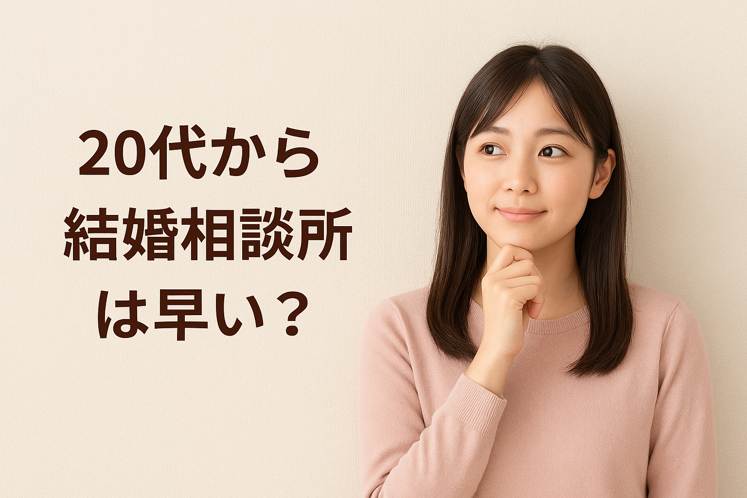 20代から結婚相談所は早い？実は一番成婚しやすい理由