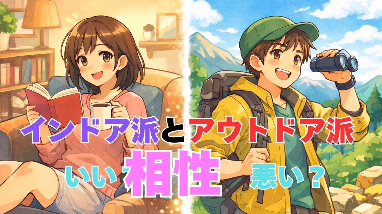 インドア派とアウトドア派は相性がいい？悪い？  〜婚活でよくある"価値観の違い"との向き合い方〜
